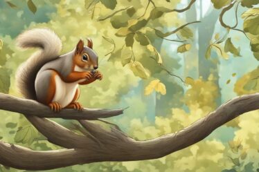 dlaczego wiewiórka macha ogonem